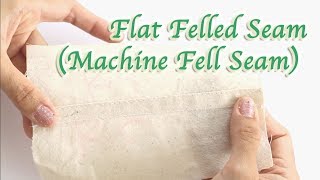 Flat Felled Seam  How to Sew a Flat Felled Seam  Sewing Tutorial for Beginners [upl. by Nivrek470]