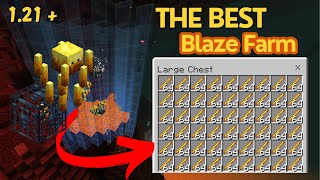 The Best Blaze Farm In Minecraft Bedrock 121 [upl. by Adnoloy]