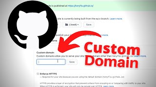 How to Use a Custom Domain with GitHub Pages [upl. by Eladnor]