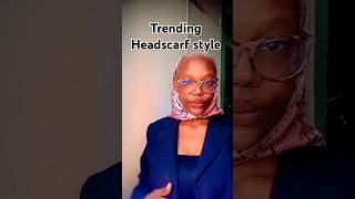 Styled headscarf tutorial Trending headscarf styled roadto100subs pink youtubeshorts [upl. by Helli540]