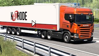 ETS 2  Scania R Highline Transporting Truck Batteries from Klagenfurt Part 2 [upl. by Suirrad]