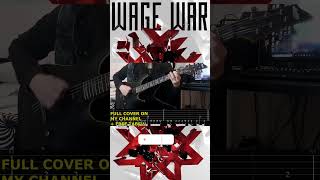 WAGE WAR  High Horse Guitar Cover  TAB shorts [upl. by Meehyrb209]