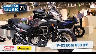 SUZUKI VStrom 650 XT 2015 Vorstellung INTERMOT [upl. by Goldshell111]