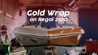 Boat wrapping Regal 2100  Oklejenie motorówki Regal 2100 [upl. by Akla]