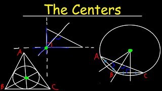 Incenter Circumcenter Orthocenter amp Centroid of a Triangle  Geometry [upl. by Barhos12]