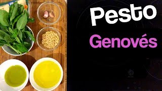 PESTO de ALBAHACA y Ajo  Receta vegetariana Fácil [upl. by Raseda]