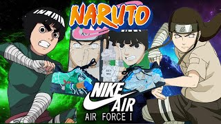 I painted NARUTO NIKE AF1s┃Neji amp Rock Lee [upl. by Nabala]