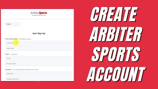 How To Create Arbiter Sports Account [upl. by Trebor]