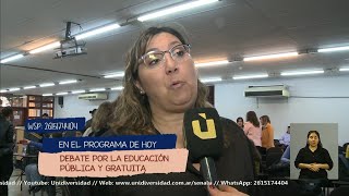 Debate en la UNCUYO por la educación pública y gratuita [upl. by Ailisec462]