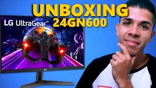 Monitor GAMER LG UltraGear 144Hz FULL HD 24GN600 Unboxing  TecElmo [upl. by Carolina781]