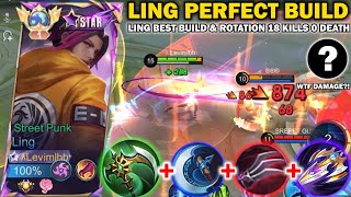 GLOBAL LING BEST BUILD amp ROTATION 2024  TUTORIAL HOW TO GET WINSTREAK USING LING IN 2024  MLBB [upl. by Ssilb]