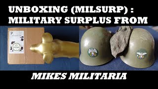 UNBOXING 101 Mikes Militaria Czech HoodHelmet Cover Yugoslavian Serbian M195985 Helmets [upl. by Cavanagh]