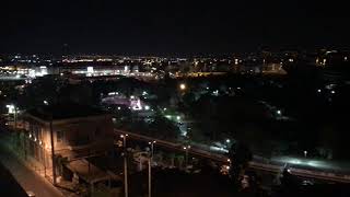 Evening view from Nest rooftop restaurant and bar at The Alex Kastella Piraeus Greece 7 Aug 2019 [upl. by Gerrard748]