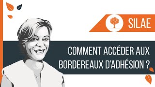 SILAE  Comment accéder aux bordereaux dadhésion [upl. by Modern272]