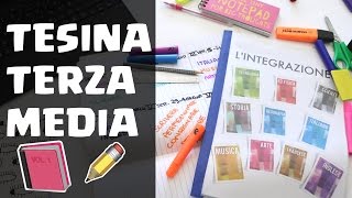 TESINA TERZA MEDIA COLLEGAMENTI ARGOMENTI 📕 [upl. by Aehta511]