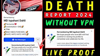 Death report New Working Trick 2024  Memrolize Report New Trick Remembering Facebook Account 2024 [upl. by Ientruoc]