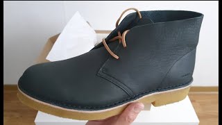 Clarks Desert Boot 221 Black Review  On Feet [upl. by Nyladnor]