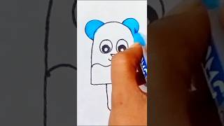 Cute ice cream drawing easy and simple drawing for kids and toddlers shorts ytshorts satisfying [upl. by Hermy]