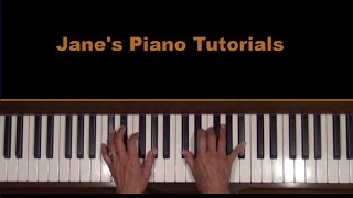 The Beatles MICHELLE Piano Tutorial LH [upl. by Immac196]