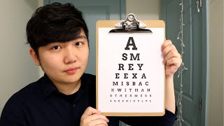 ASMR Eye Exam amp Contact Lenses Optometrist Role Play [upl. by Linneman]