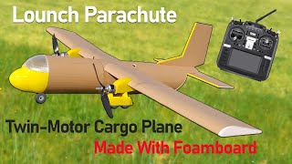 How To Make RC Cargo Airplane Diy Twin Motor Model Aircraft [upl. by Sialac]