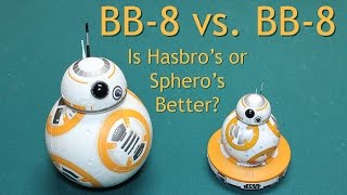 Comparison Review Both Star Wars BB8 Droids BB8 BB 8 Sphero and Hasbro Target  Timmys Toy Box [upl. by Adrahc]