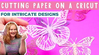 How To Cut Cardstock With Intricate Designs on a Cricut Machine [upl. by Eloci535]