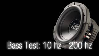 Bass Test10 hz  200 hz Sound Only Subwoofer [upl. by Harima289]