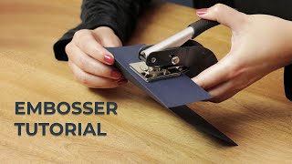 Custom Embosser Tutorial [upl. by Redd]