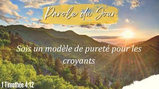 N°1004  Sois un modèle de pureté pour les croyants  1 Timothée 412  Méditation biblique [upl. by Firahs58]