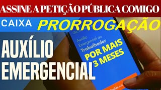 AO VIVO  AUXÍLIO EMERGENCIAL  PETIÇÃO PÚBLICA ASSINE COMIGO [upl. by Haslett]