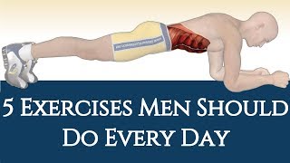 5 Exercises Men Should Do Every Day KEEP YOU FIT  Best Exercises For Men  NO GYM [upl. by Inram]