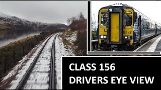 DRIVERS EYE VIEW Highland Line SNOW Class 156 [upl. by Llenyl]