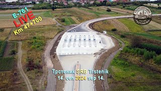 MORAVSKI KORIDOR E761 km 47700 LIVE POSTAVLJENE KUĆICE NA TST NAPLATNOJ RAMPI 16 sep 2024 [upl. by Adnorehs]