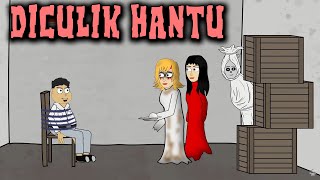 Diculik Hantu Rumah Kosong  Animasi Horor Kartun Lucu  Warganet Life [upl. by Lose731]