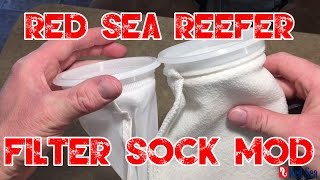 Red Sea Reefer 250  4quot Filter Sock Mod  BRS Filter Socks [upl. by Catarina]