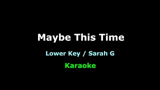 Maybe This Time  Karaoke Sarah Geronimo Lower Key [upl. by Leeanne]