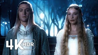 Caras Galadhon  LOTR The Fellowship of the Ring  4K ULTRA HD  HDR [upl. by Yrrat]