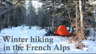 Winter hiking in the Massif du Vercors French Alps [upl. by Aidualk]