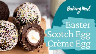 Easter Scotch Egg Creme Egg  Baking Mad [upl. by Liggett]