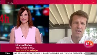 Nacho Rodés CEO Rocket Digital Canal 24h RTVE 2462023 [upl. by Ahsile]