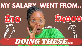 HOW MY MONTHLY SALARY AS A NURSE CHANGED FROM £10 to £4000 IN 4YRS SPILLING ALL MY GROWTH SECRETS [upl. by Eneirda402]