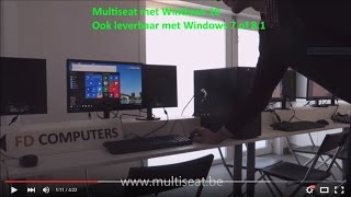 Multiseat computers MET WINDOWS 10 nieuwe video [upl. by Budworth]