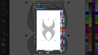 Como criar Design de Logo abstrato formato de X em vetor no CorelDRAW 145 shorts [upl. by Lyrpa965]