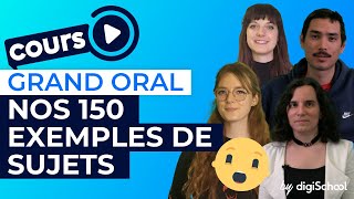 150 exemples de sujets du Grand oral faits par des profs [upl. by Ojiram]