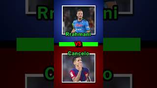 Most Goals Scored Cancelo vs Rrahmani Football Quiz [upl. by Harrison]