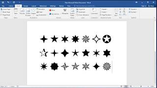 How to insert star symbols in Word How to find star symbol in Word [upl. by Aurelius]