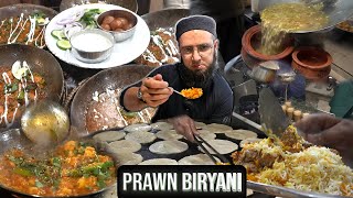 Winters Special Night Food  Prawn and Beef Biryani  Prawn Karahi  Pitai Paratha [upl. by Doowyah]