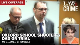 WATCH LIVE Oxford School Shooter’s Dad on Trial  MI v James Crumbley  Day One [upl. by Atinaj998]