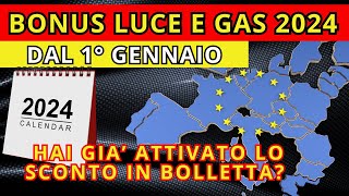 Bonus Bollette Luce e Gas 2024 Le Guide Essenziali [upl. by Lotsirk]